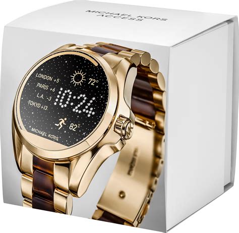 michael kors access bradshaw smartwatch 44.5 mm stainless steel black|Michael Kors .